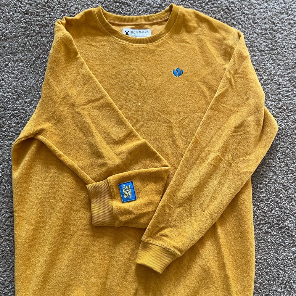 Dutch Bros Yellow Fleece Pullover